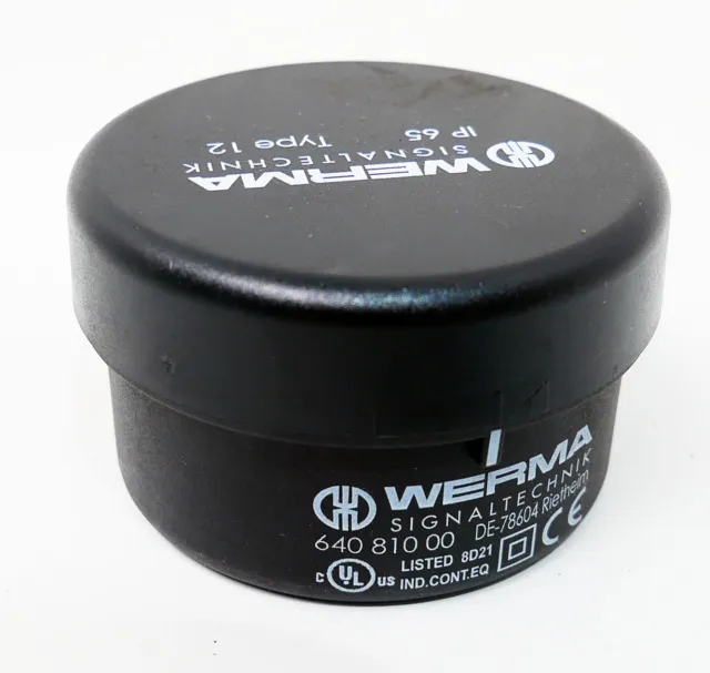 Werma signaling technology connection element 640 810 00 12-230V AC/DC -used-
