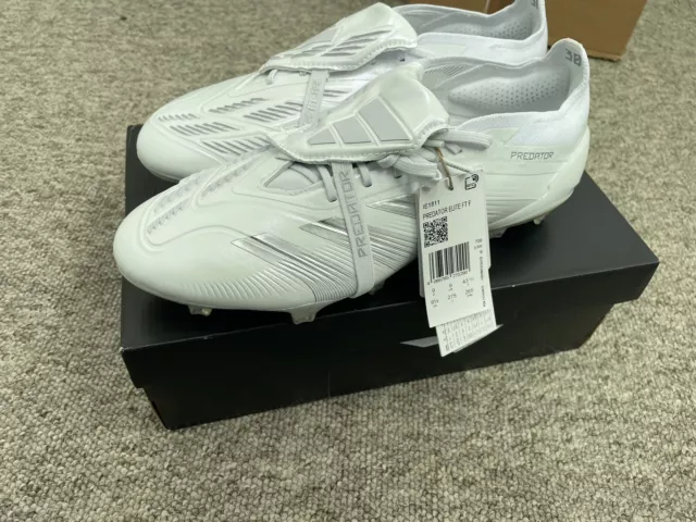 ✅ Adidas PREDATOR Elite FT FG Boots White Brand New UK9 ✅