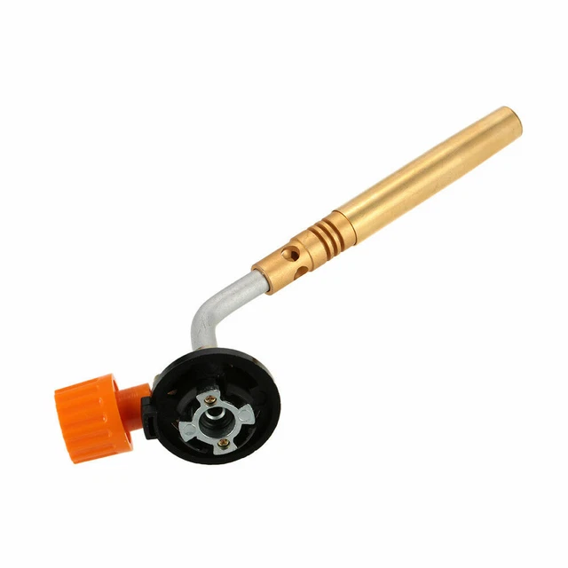 Fornello Da Campeggio Cannello A Gas Butano Con Accensione Piezoelettrica - Bruciatore Per Saldature E Fai Da Te Saldatrice Portatile Beccuccio Ottone