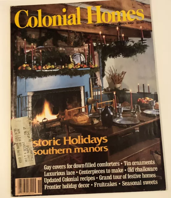Colonial Homes Magazine November December 1982 Colonial Homes Magazine November December 1982