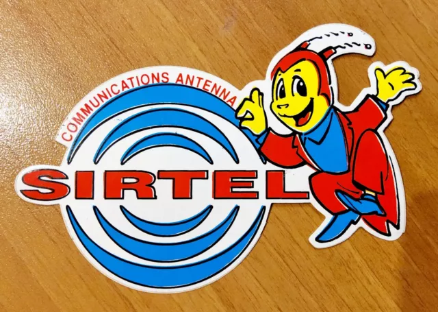 Autocollant publicitaire ancien Antenne CB magnétique SIRTEL vintage 80’s