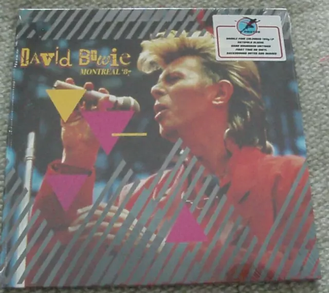 DAVID BOWIE - Montreal  '87 Limited Edition Pink Vinyl 2 x 12" Album M/M