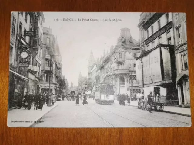 CPA  - 54 - NANCY - Le Point Central - Rue Saint Jean