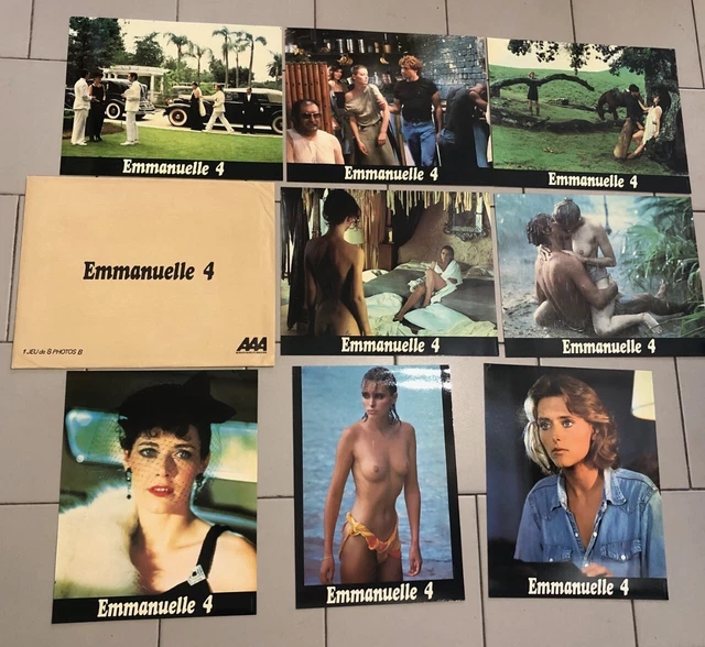 Lot de 8 photos Emmanuelle 4 avec Sylvia Kristel érotisme seins nus