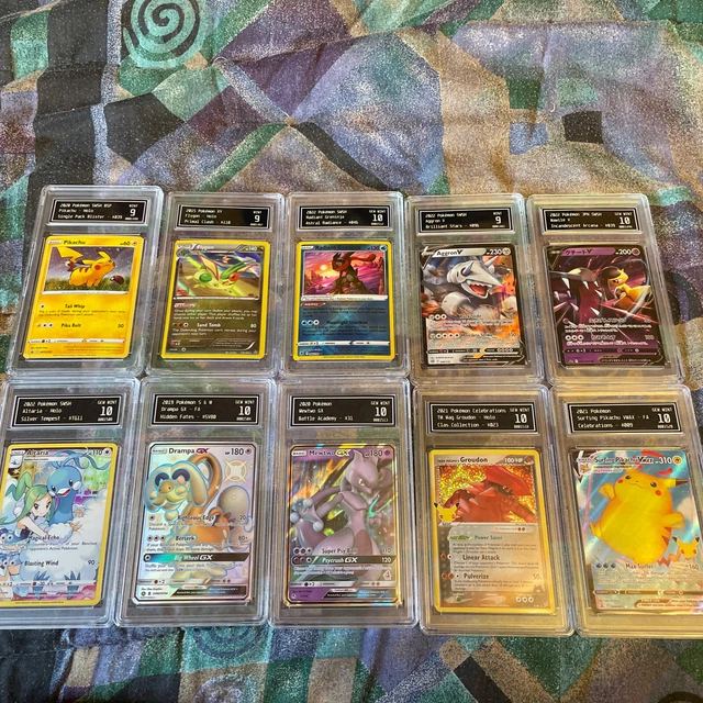 10 GRADED POKEMON Card Slab LOT Bulk TCS (PSA BGS CGC) 7 113.70