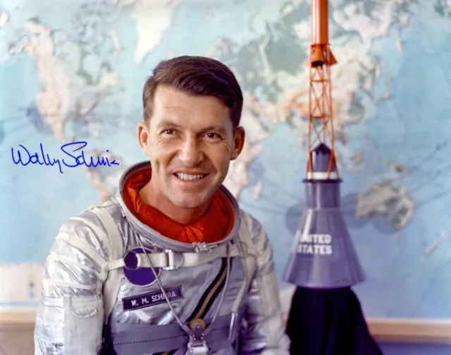 WALTER "WALLY" SCHIRRA (Gemini6, Apollo 7) - Repro-Autogramm, 20x25 cm