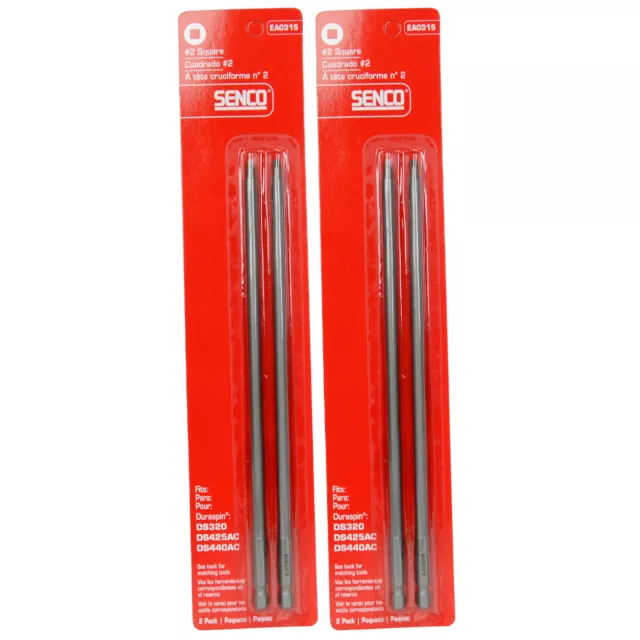 Senco EA0315 #2 Square Duraspin Drive Bits (2-Pack)