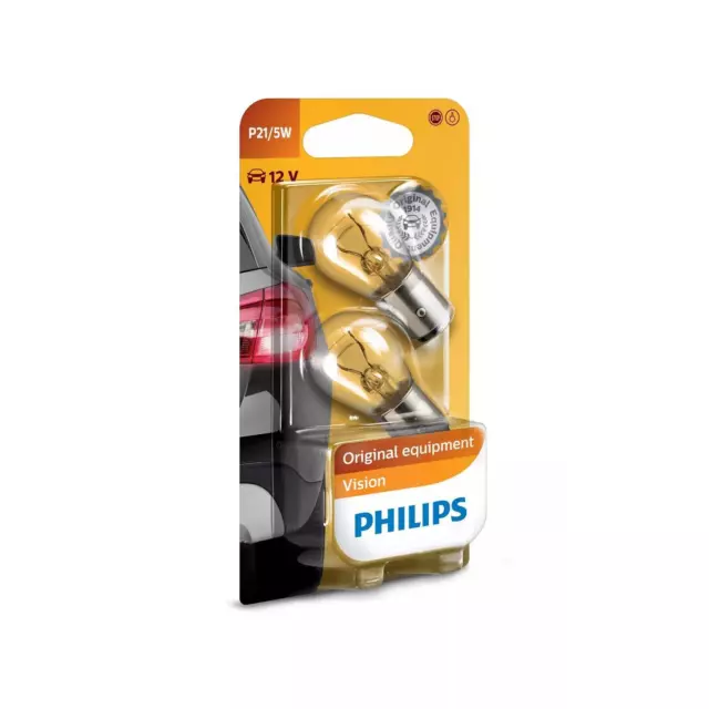 2x Philips Standard P21/5W 21/5W 12V Autolampen Glühlampen Glühbirnen