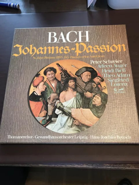 Bach- Johannes Passion 3 LP Box Hans Joachim Rotzsch 1915f