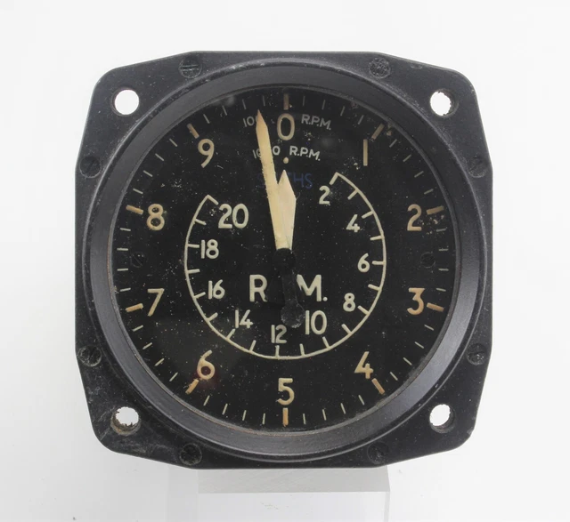 TACHOMETER RPM INDICATOR 67RV Smiths de Havilland Vampire RAF Vintage ...