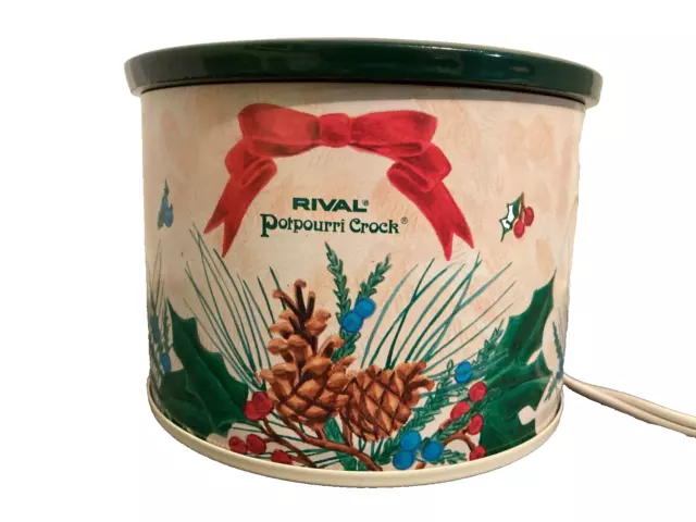 Vintage Rival Potpourri Crock Pot Model 3207