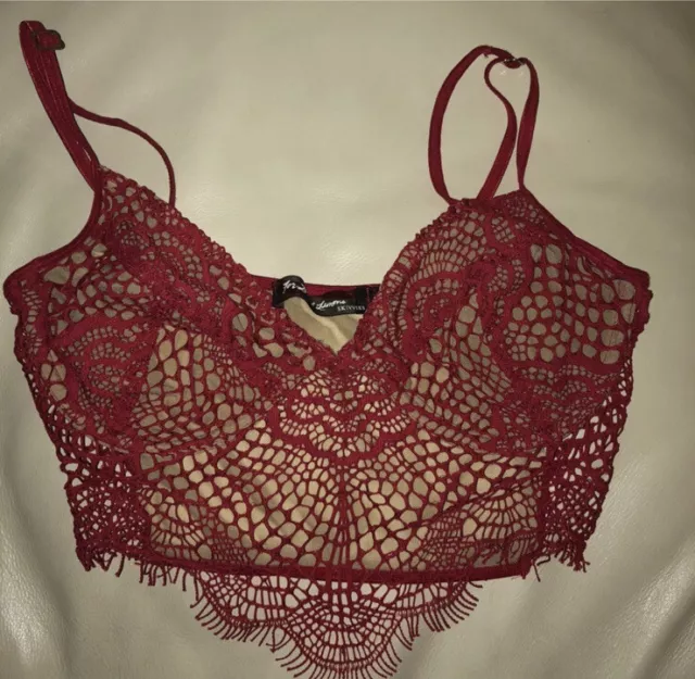 For Love And Lemons Skivvies Elsa Bralette (small) And Briefs (medium)