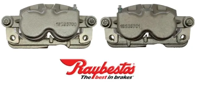 2 Disc Brake Calipers RAYBESTOS Rear L & R for Caddy Chevy GMC Hummer W Brackets