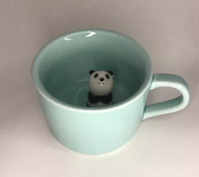 ZaH 3D Mug Panda Surprise Inside 6 oz Cup Ceramic Coffee Tea