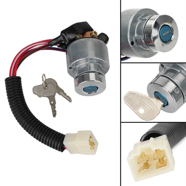 INTERRUPTEUR D'ALLUMAGE AVEC Cl&eacute;s Pour Kubota Tracteur TC020-31820