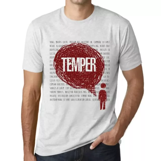 Camiseta Estampada para Hombre Pensamientos Temperamento – Thoughts Temper