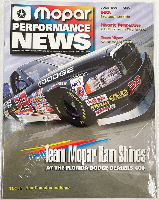 June 1998 EXTREMELY RARE AMERICAN Car Magazine Mopar Performance News June 1998 ...
