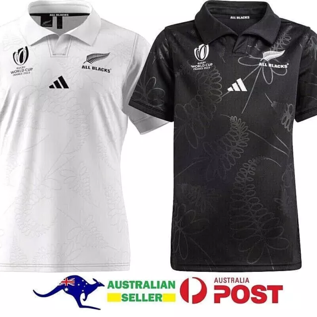 2023 New Zealand All Blacks Rugby Jerseys NZ Rugby World Cup Union Jersey