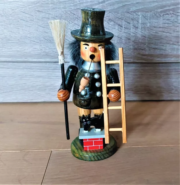 DDR Räuchermännchen Schornsteinfeger evtl. Erzgebirge ca. 19 cm