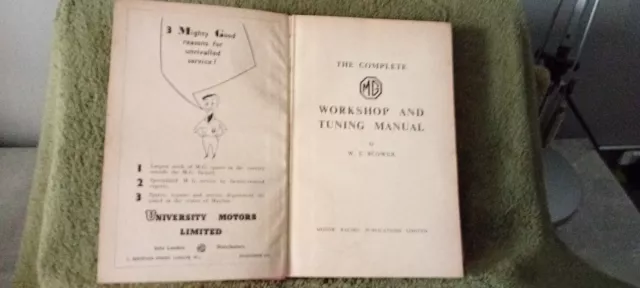 The Complete MG Workshop & Tuning Manual-6th Ed.1957-Midget TA,TF,K,VA Etc.