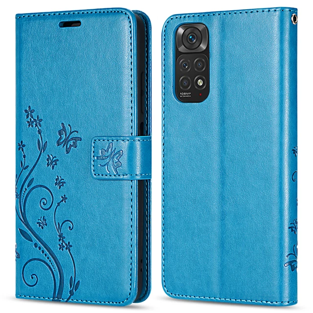 Coque pour Xiaomi Redmi Note 11/11S 4G, Étui Téléphone Portable Housse Pliante