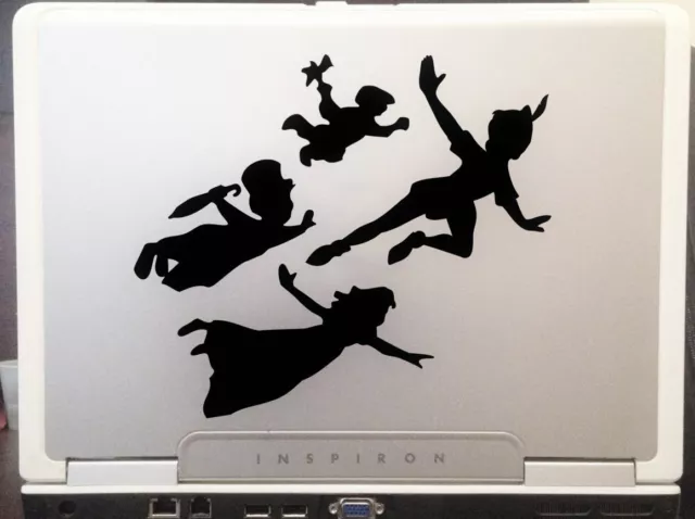 Peter Pan Kids 6"Black Car Truck Vinyl Decal Art Wall Sticker USA Classic Disney