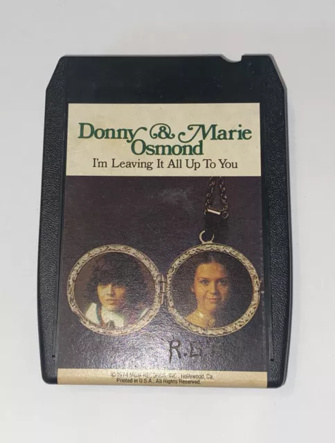 Donny And Marie Osmond Im Leaving It Up To You 8 Track Good Condition