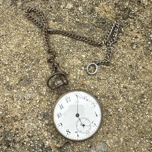 Montre Gousset Mécanique TREEWETO – Boîtier Squelette En Bronze – Avec Chaîne Et Boîte Cadeau – Homme Et Femme