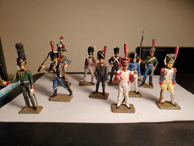 Lot De 6 Cavaliers Soldats Starlux - Cavalerie En Soldat De Plomb - Occasion