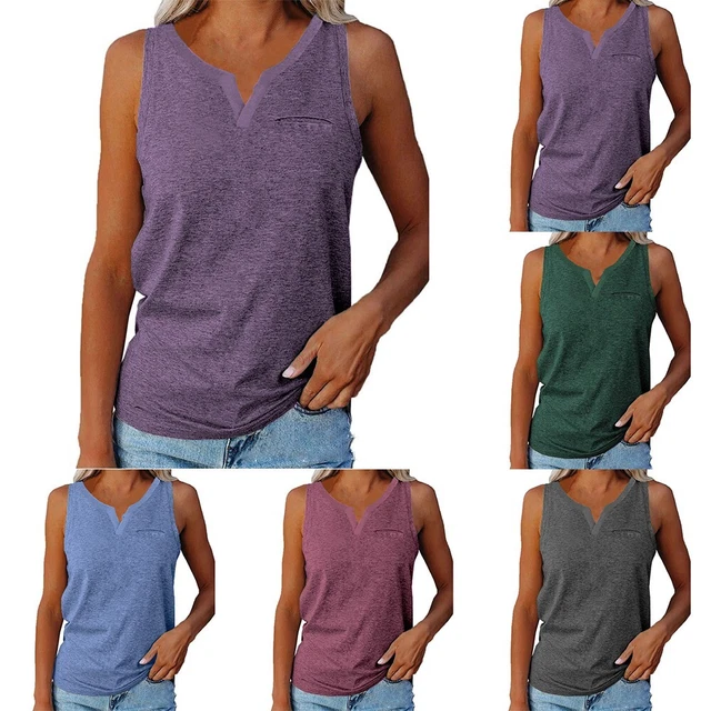 Plage Tout Neuf Femme Haut Plus Taille Printemps/Été T-Shirt Débardeur Haut