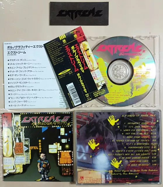 EXTREME - ExtremeⅡ: Pornograffitti- 1993 JAPAN CD OBI + STICKER ** VAN HALEN