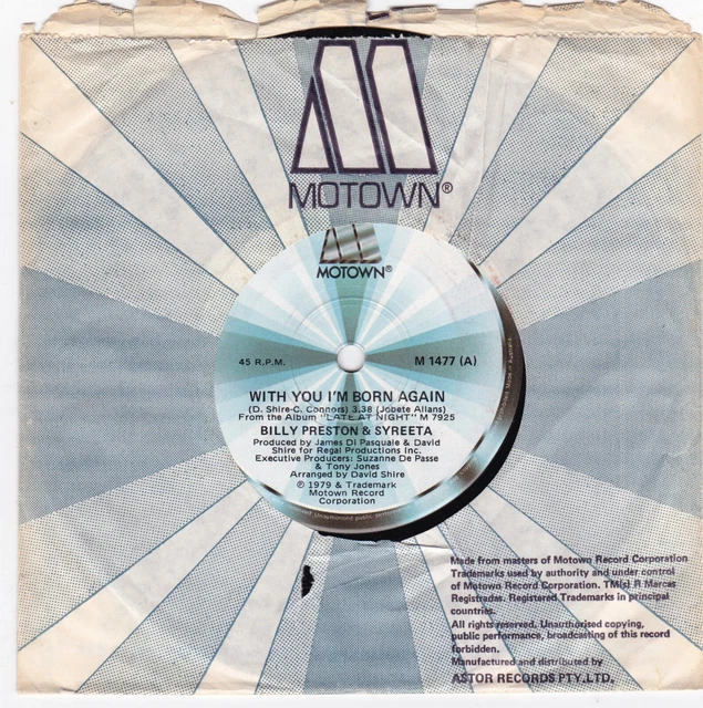 Billy Preston & Syreeta - With You I'm Born Again - 7" single