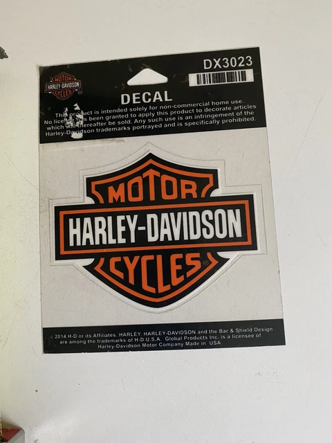 Harley Davidson Motorcycle Emblem Logo Shield Sticker Helmet  Decal DX3023 2014