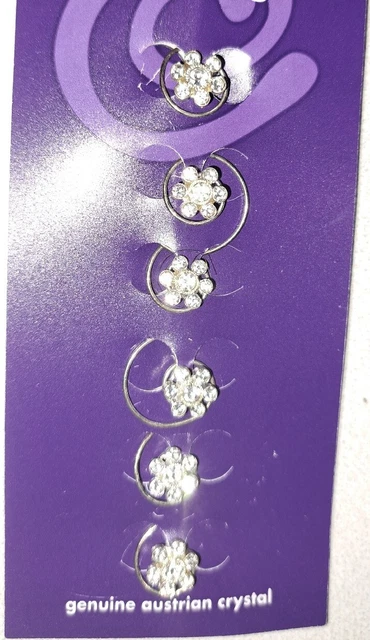 Hair Pins Twists X 6 Spins, Bridal, Wedding, Prom Accessories
