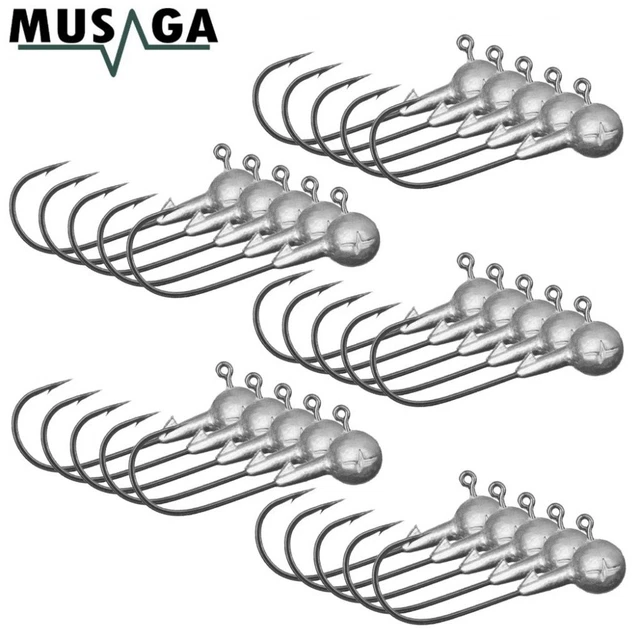 Jig Haken Set Größe 1/0 - 25 Stück Spar Pack Musaga Classic -  Jigkopf JIG 1.0