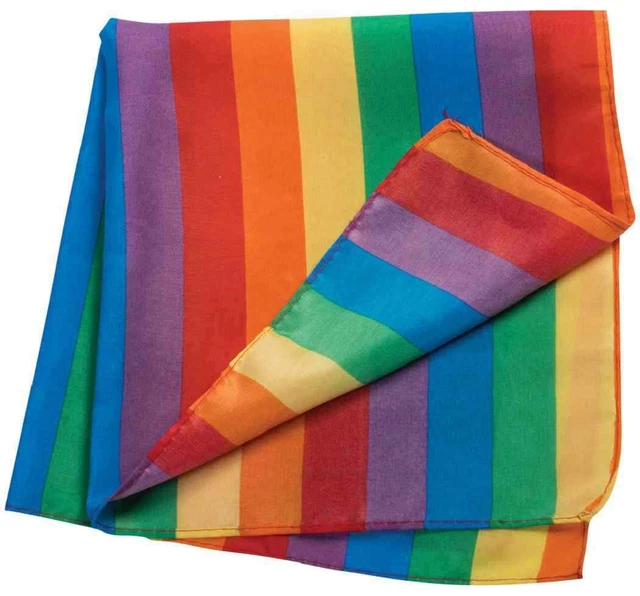 Rainbow Fantasy Bandana Pride Striped Fancy Dress Up Halloween Costume Accessory