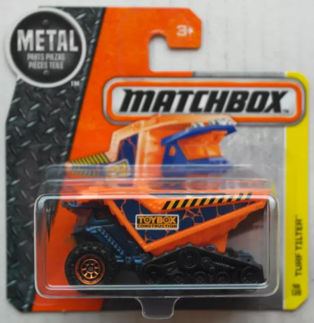 Matchbox Dump Dozer Turf Tilter blaumetallic/orange Neu/OVP Muldenkipper MBX