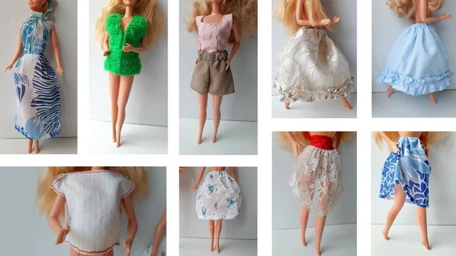 Lotto di vestiti compatibili con BARBIE - realizzati a mano