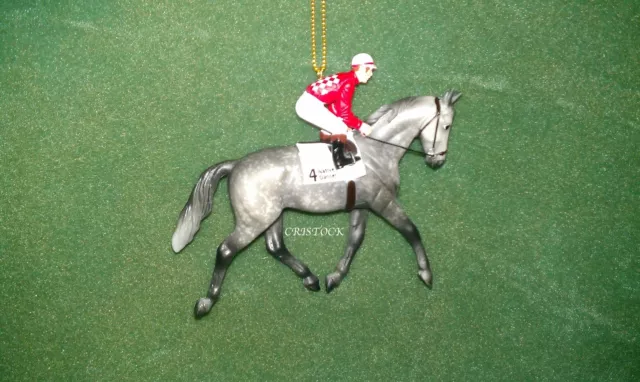 Breyer Race Horse Christmas Ornament  Native Dancer  Kentucky Derby -- Fast Ship