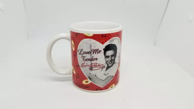 Elvis Presley Coffee Mug cup Love Me Tender 1998 Vintage