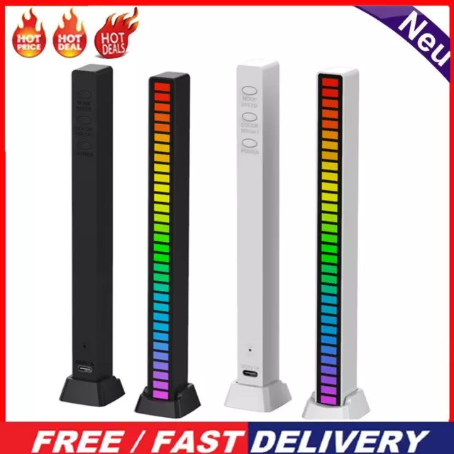 RGB Activated Music Rhythm Lamp Bar Sound Control LED Ambient USB Light Strips