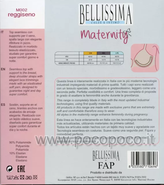 Reggiseno da donna premaman allattamento spalla larga microfibra Bellissima M002 3