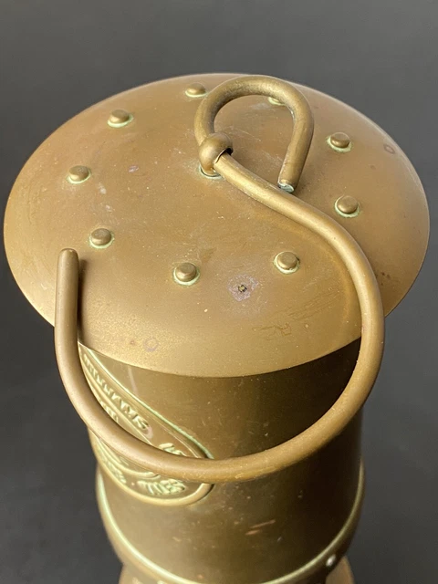 E. Thomas & Williams Aberdare Cambrian Welsh Brass Miners Lamp 11292 11