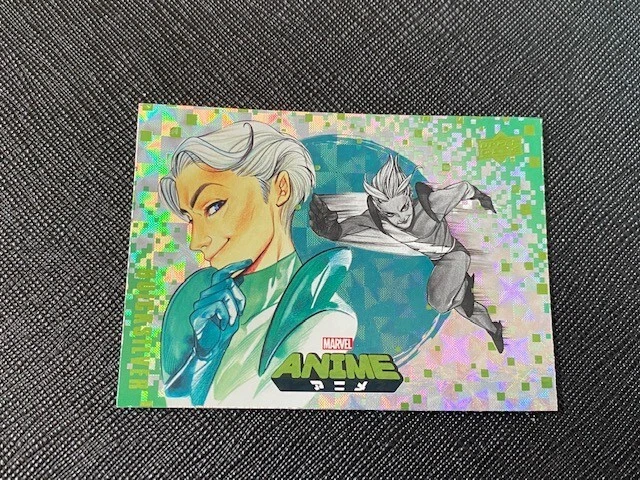 2020 UD Marvel Anime Peach Momoko Quicksilver Hyper Mosaic Foil Parallel Card