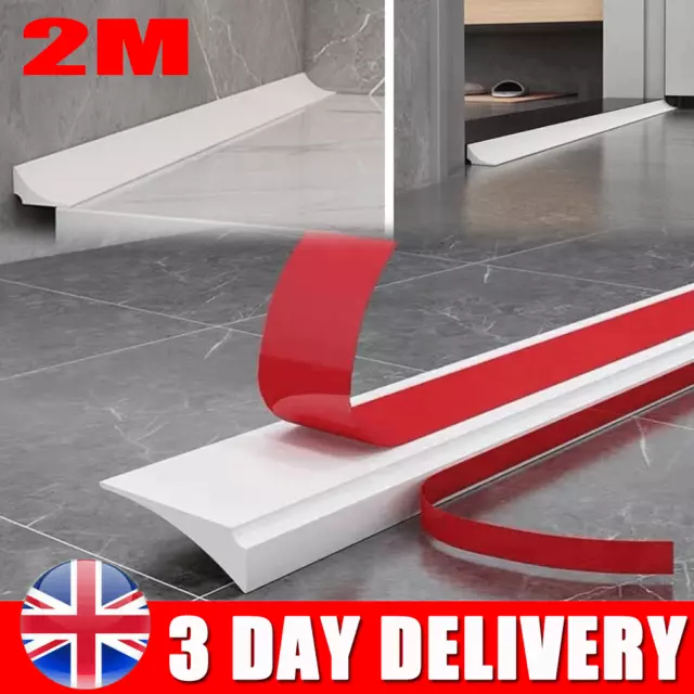 2m Shower Tray Sealing Strip Water Barrier Bathroom Edging Seal Trim Strip UK