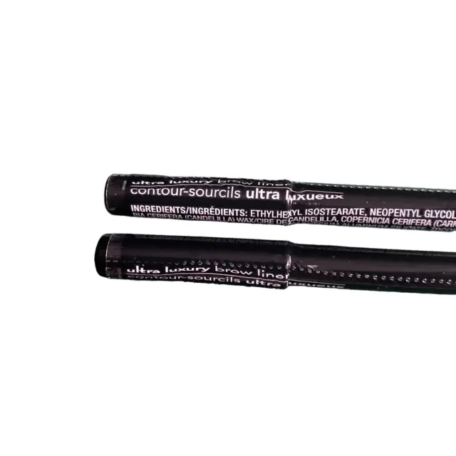 Lot Of 2: New Sealed: Avon Ultra Luxury Brow Liner Contour Sourcils~Soft Black