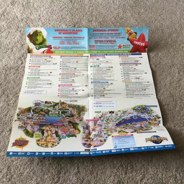 VINTAGE UNIVERSAL STUDIOS Florida Islands of Adventure Grinchmas 2011