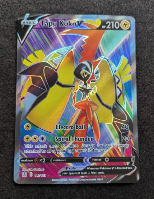  Tapu Koko V - 147/163 - Full Art Ultra Rare - Sword