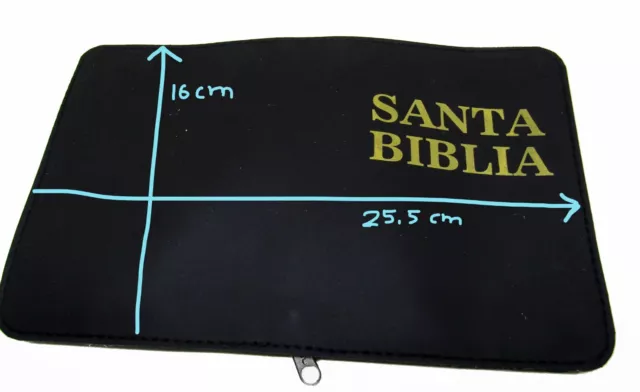 Forro para Biblia 25,5 x 16 cms NEGRO