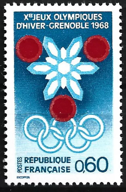 Frankreich - Olympische Winterspiele Grenoble postfrisch 1967 Mi. 1576